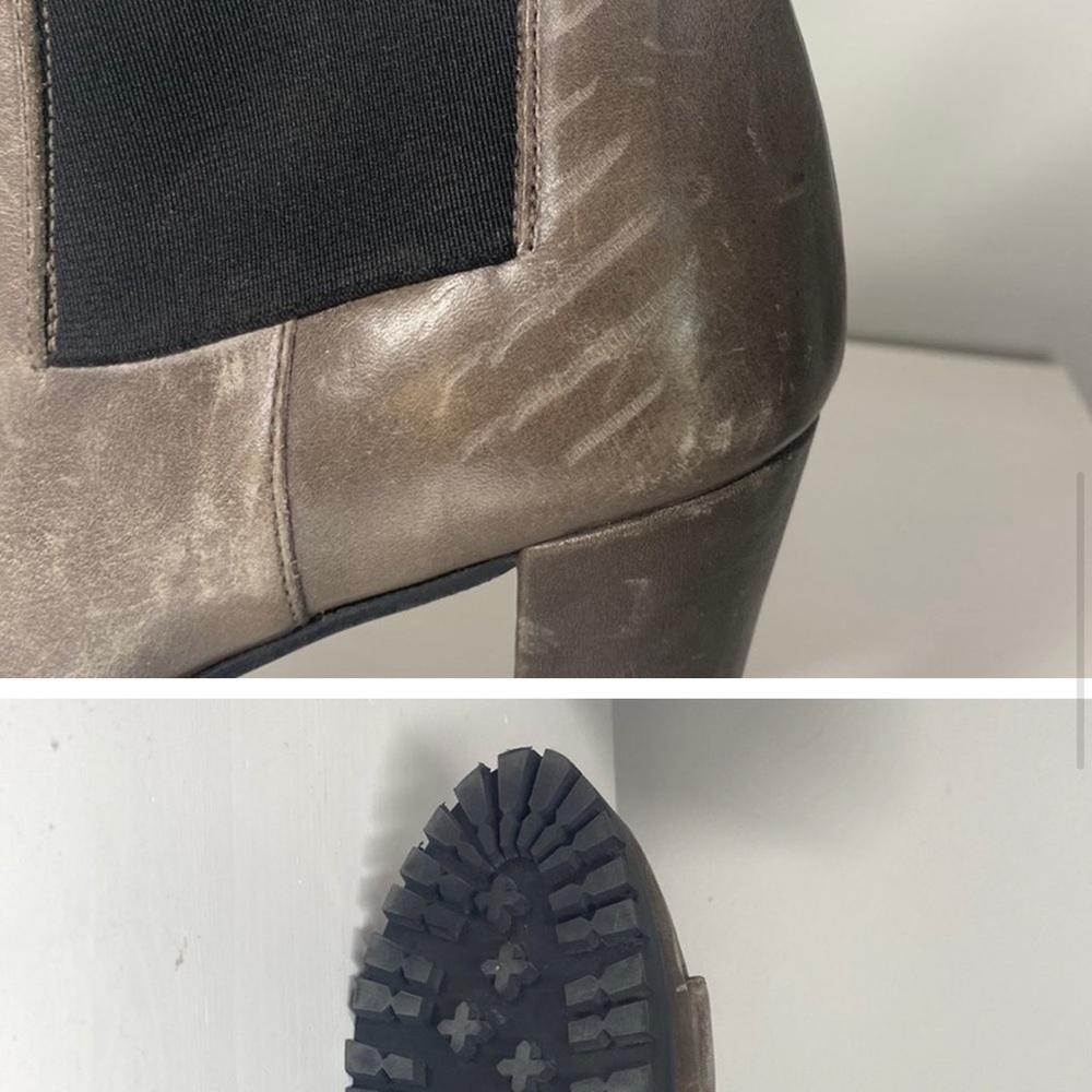 All Saints Distressed Peep Toe Boots, size 7.5 - Picture 4 of 7